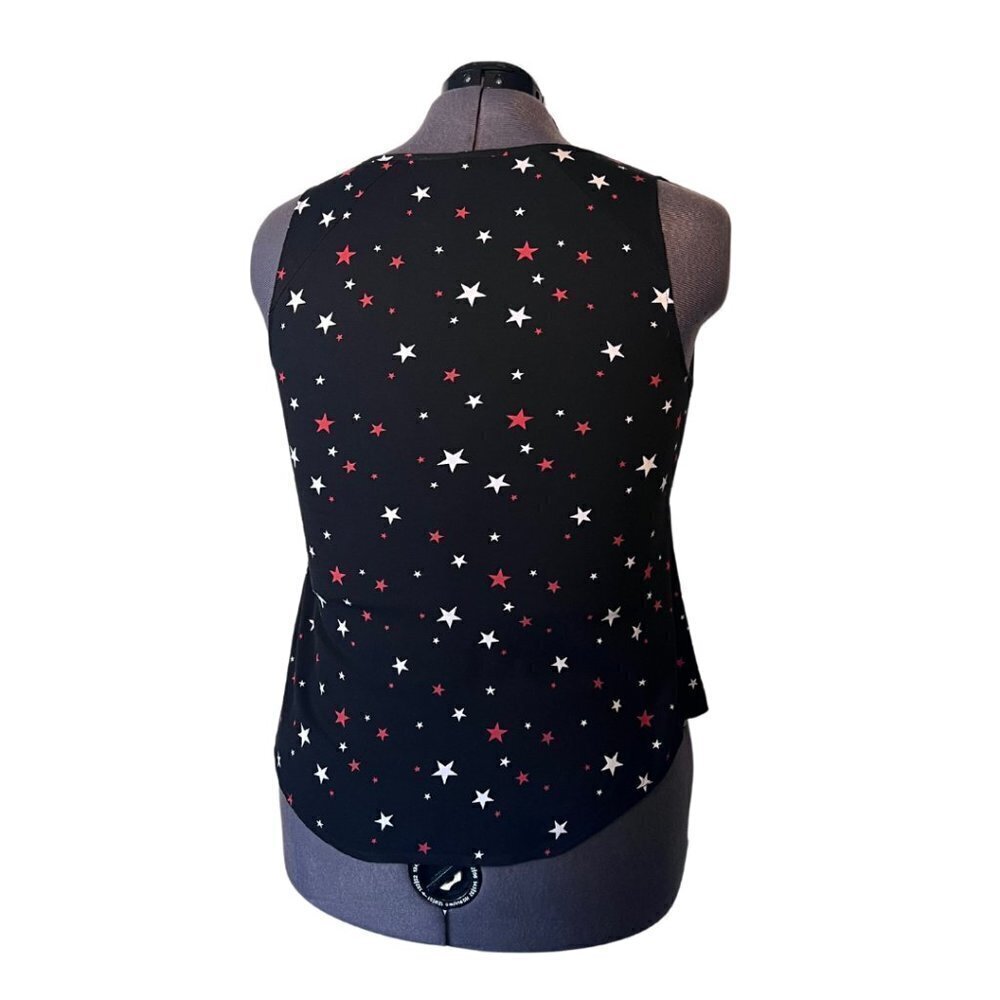 Torrid Black & Multi Star Stretch Challis Tank (Size 00) - Picture 3 of 3